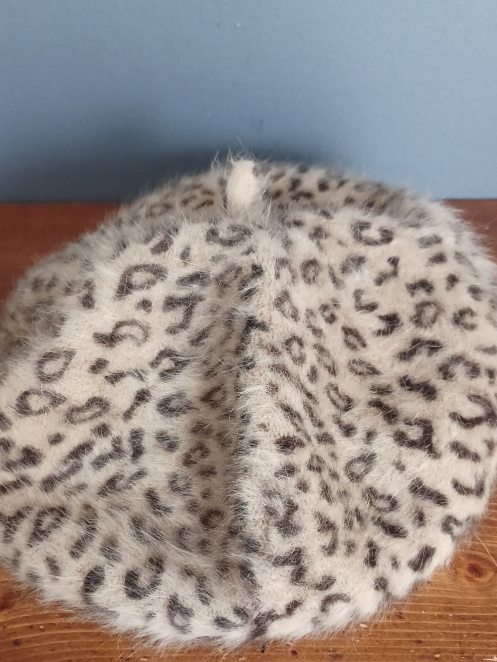 Leopard Rabbit Hair  Beret - Picture 11 of 11